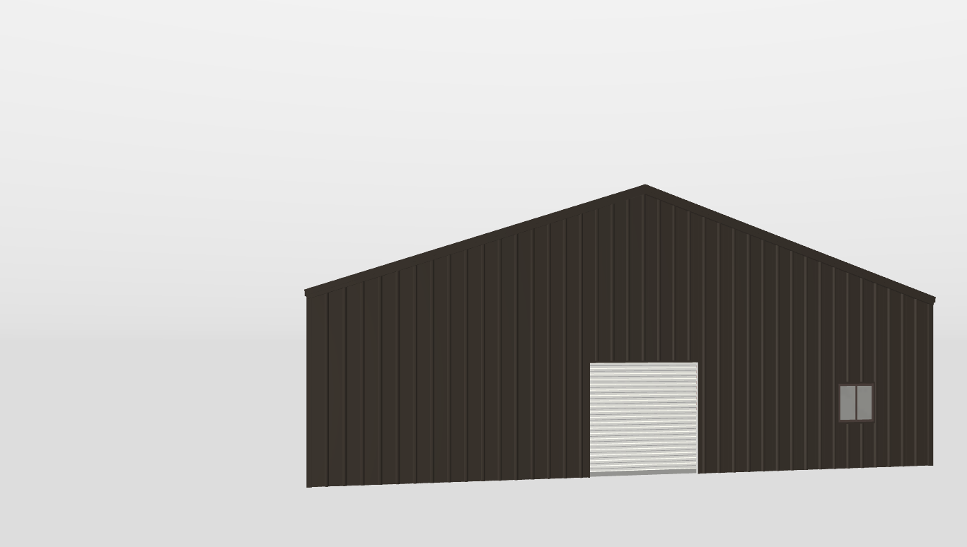 Front Gable 40'X60'X10-tall
