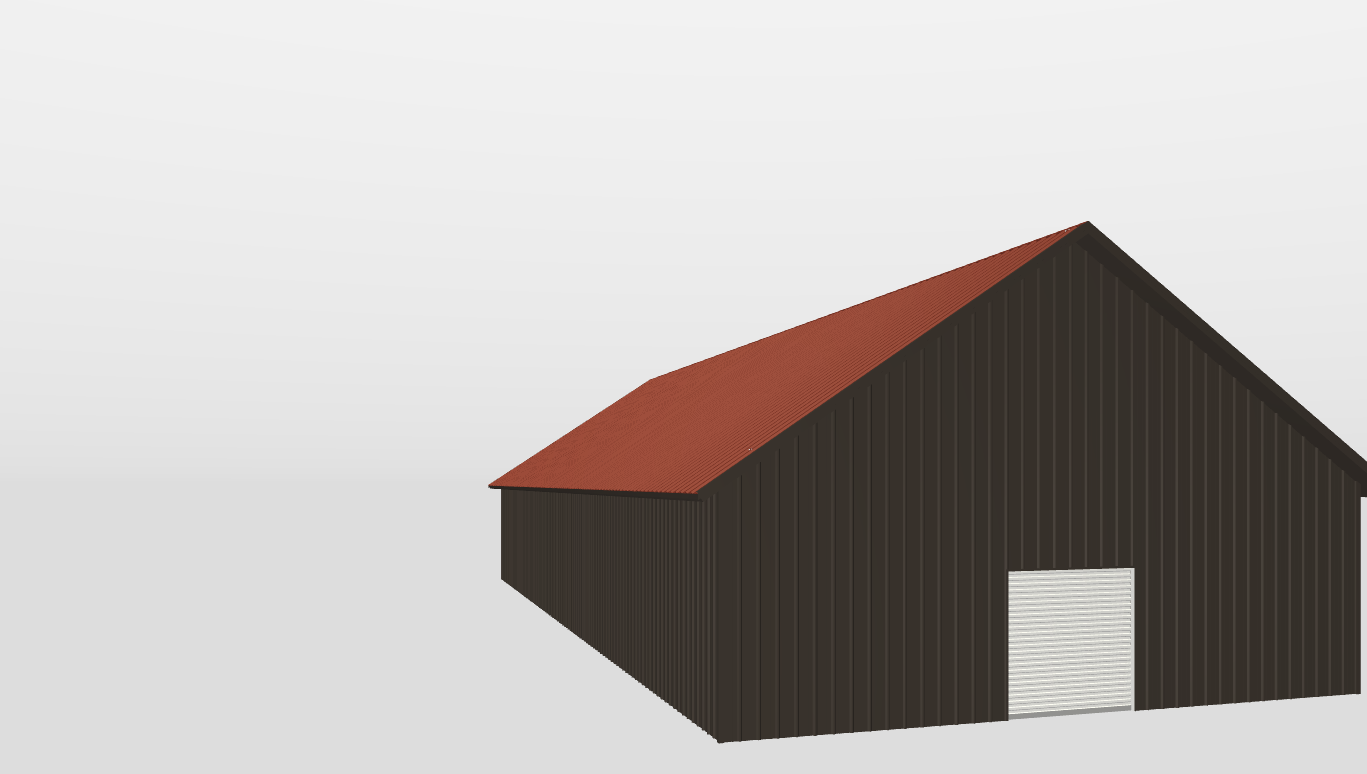 Front Gable 40'X100'X12-tall