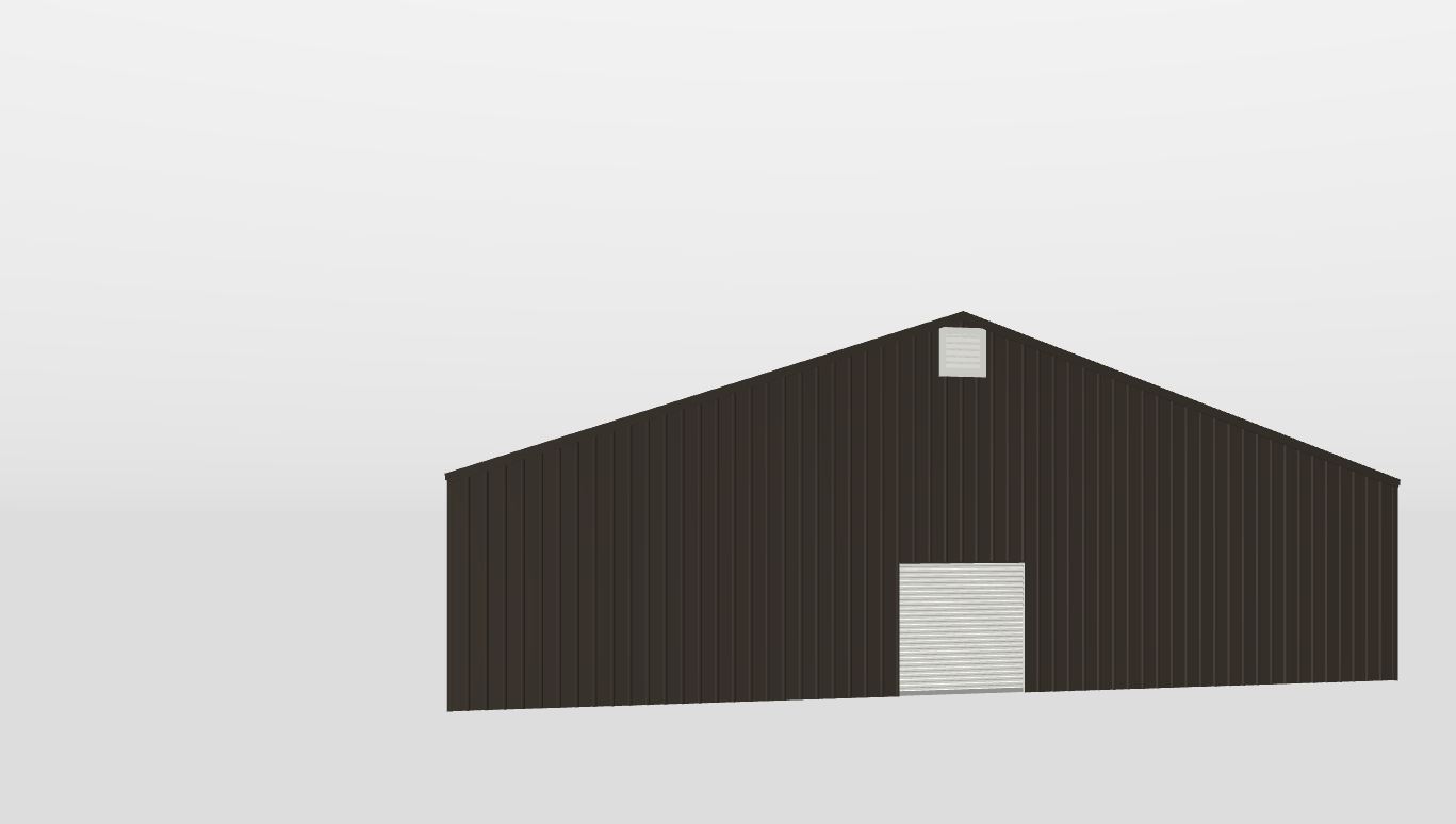 Front Gable 60'X80'X12-tall