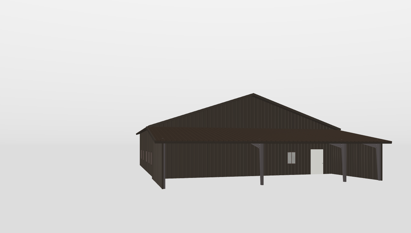 Front Gable 50'X60'X12-tall