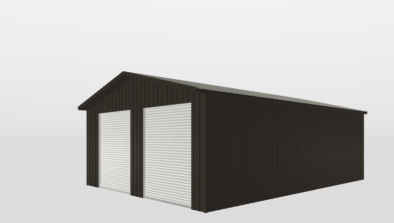 Perspective View Gable 30'X41'X12-tall