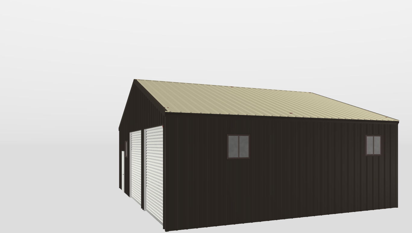 Front Gable 36'X30'X10-tall