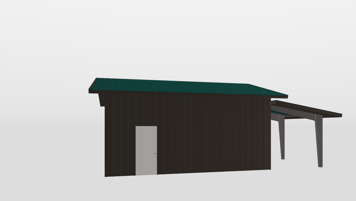 Front Gable 25'X25'X11-tall