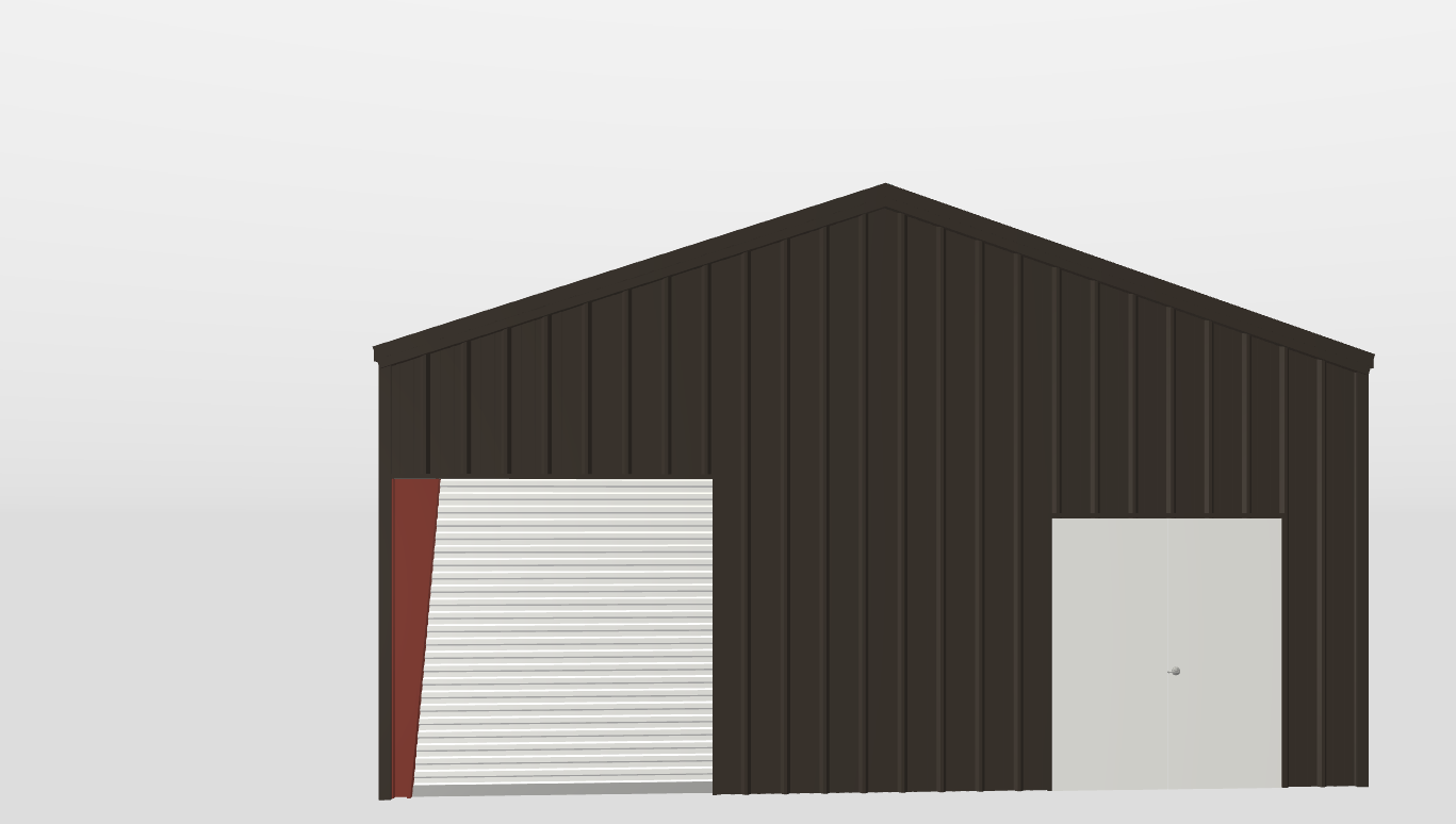 Front Gable 25'X54'X10-tall
