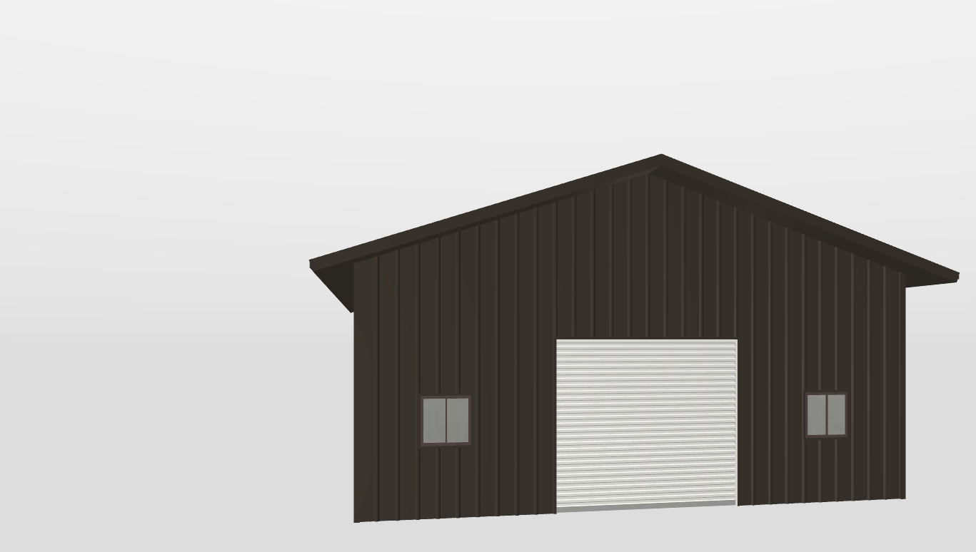 Front Gable 30'X50'X12-tall