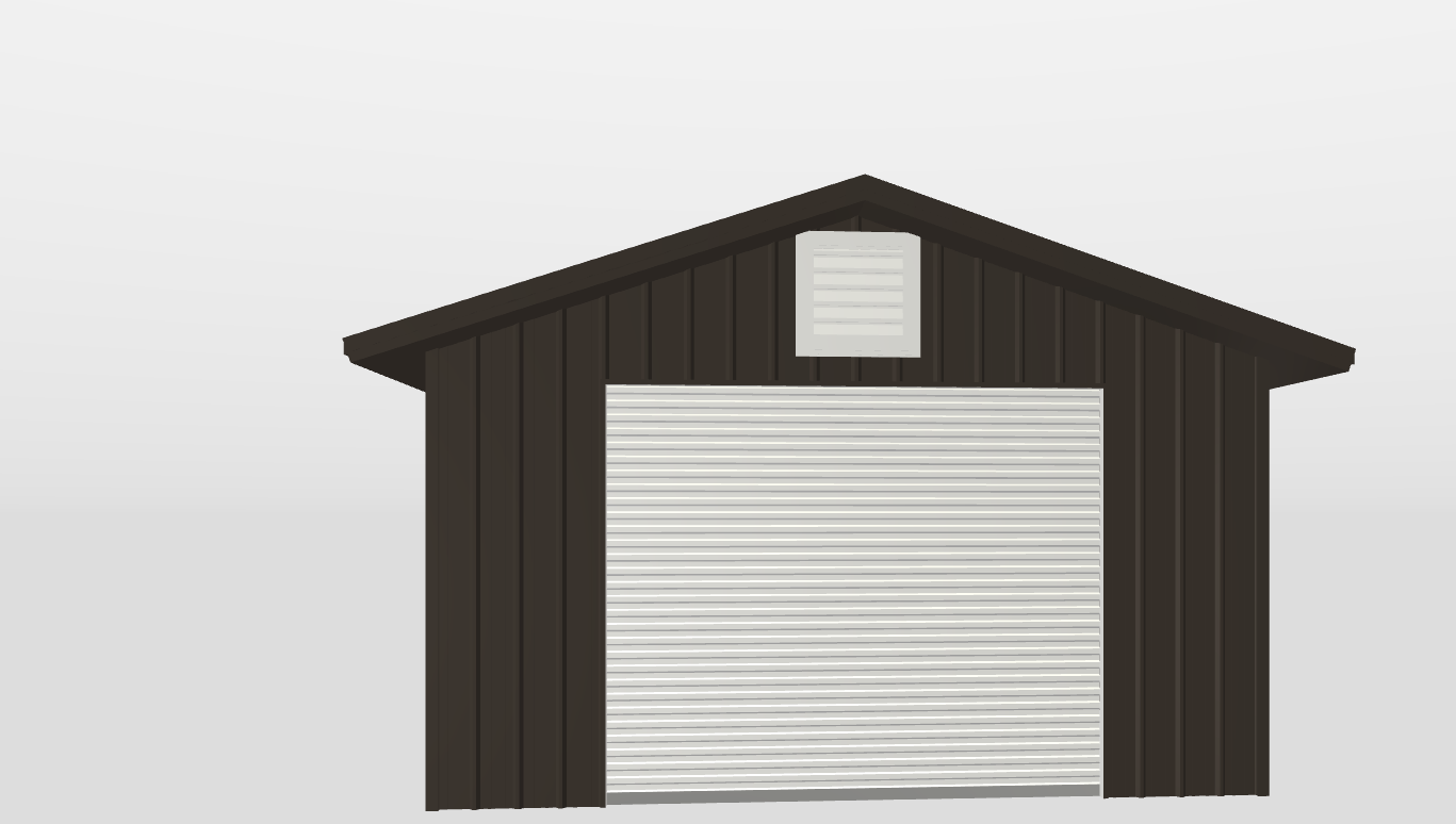 Front Gable 20'X22'X10-tall