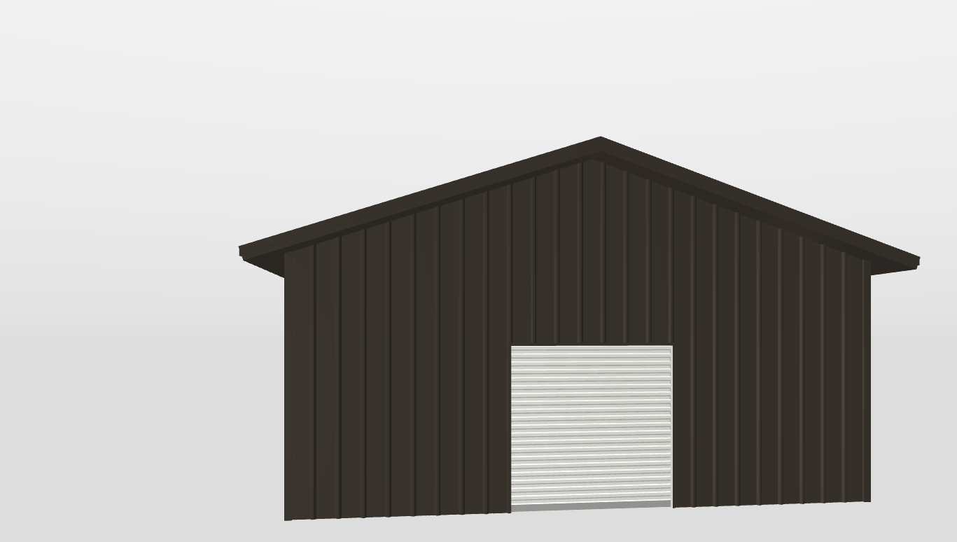 Front Gable 25'X30'X10-tall