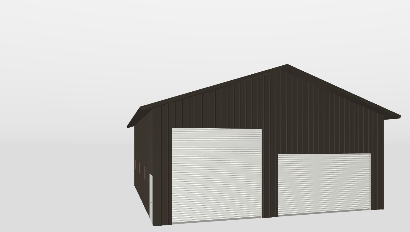 Front Gable 40'X50'X16-tall