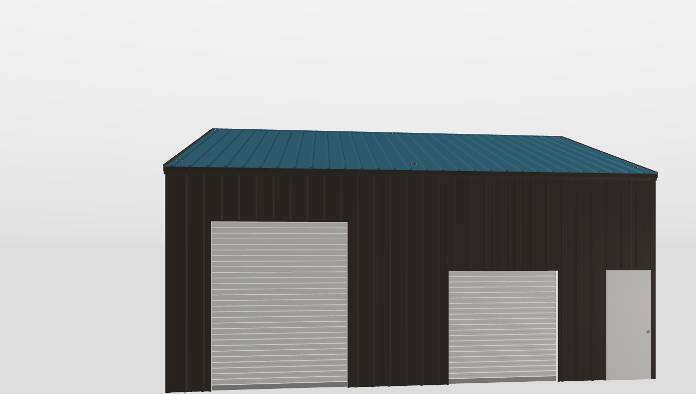 Front Gable 30'X30'X12-tall