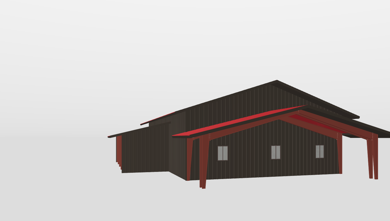 Front Gable 40'X60'X14-tall