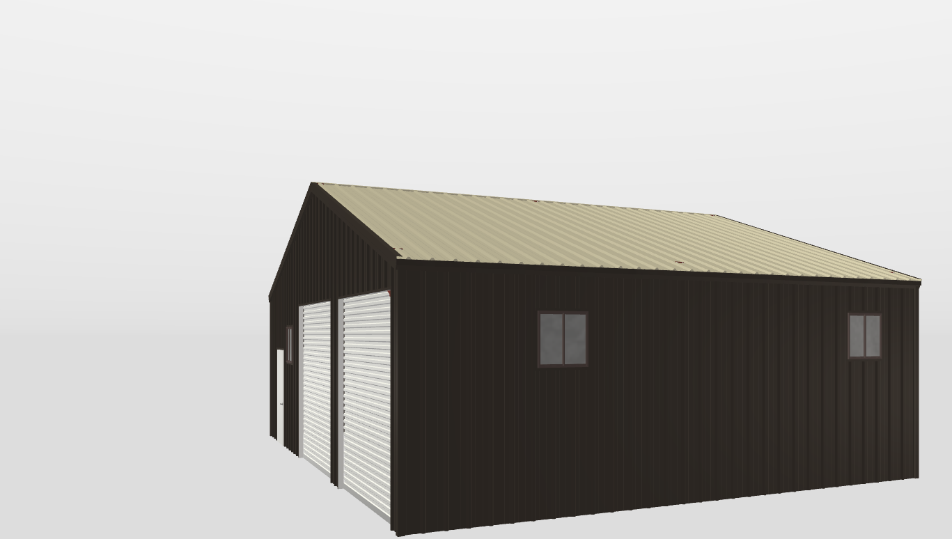 Front Gable 36'X30'X10-tall