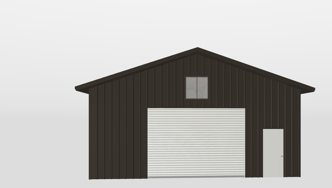 Front Gable 30'X50'X12-tall