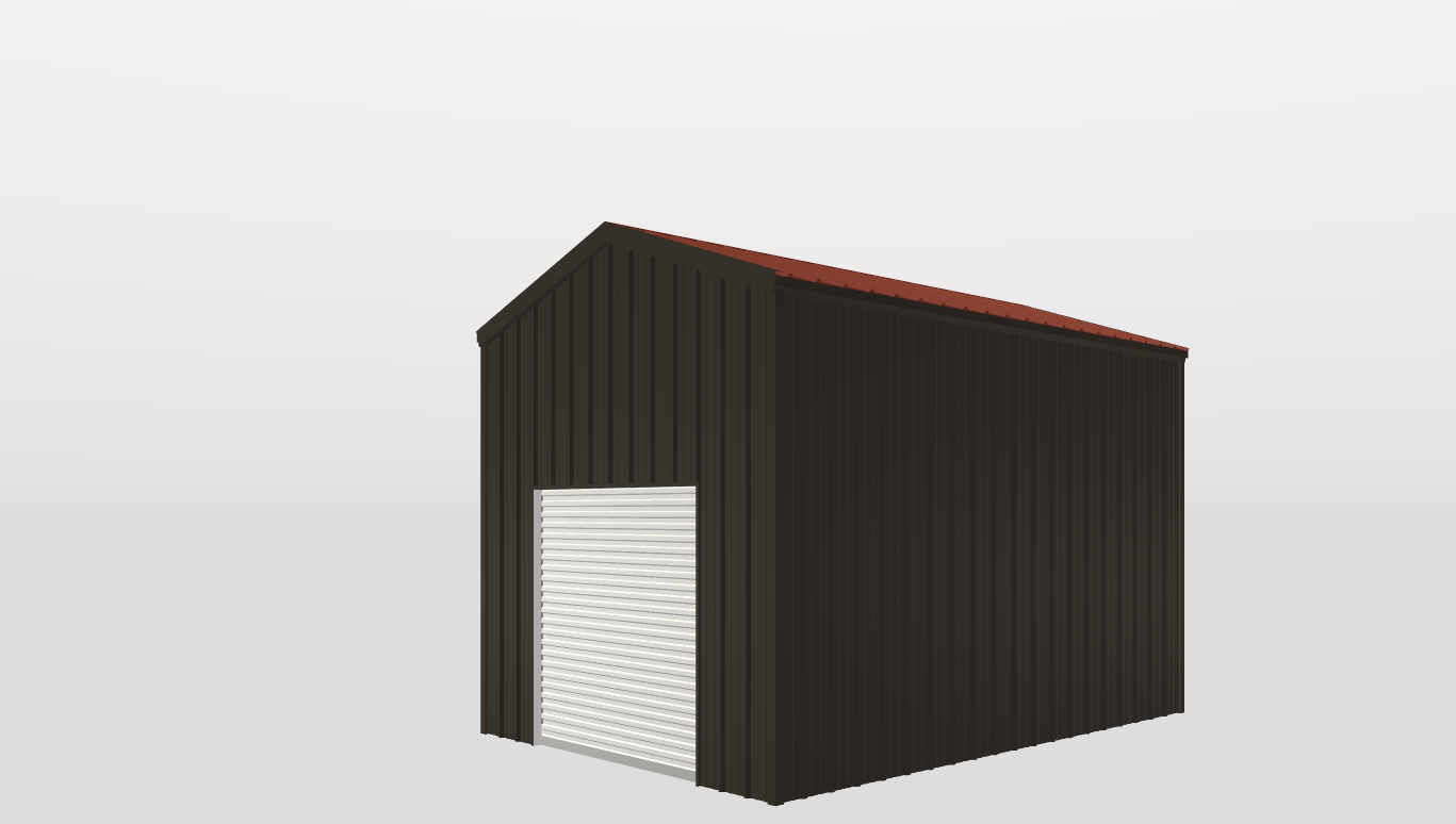 Perspective View Gable 14'X20'X12-tall