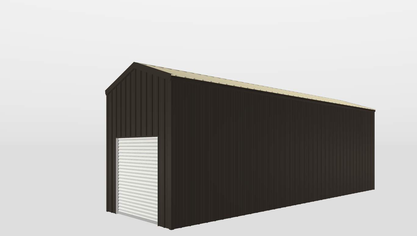 Perspective View Gable 12'X40'X12-tall