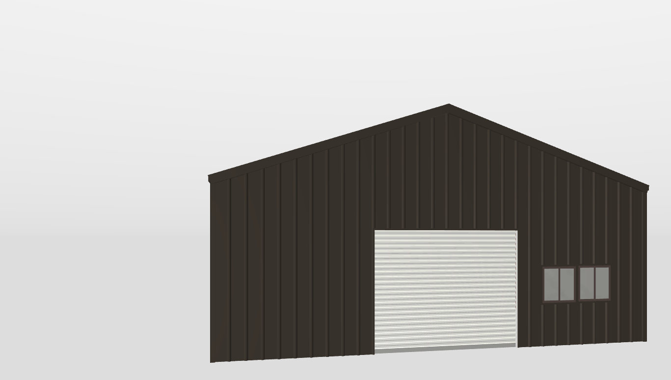 Front Gable 30'X40'X10-tall