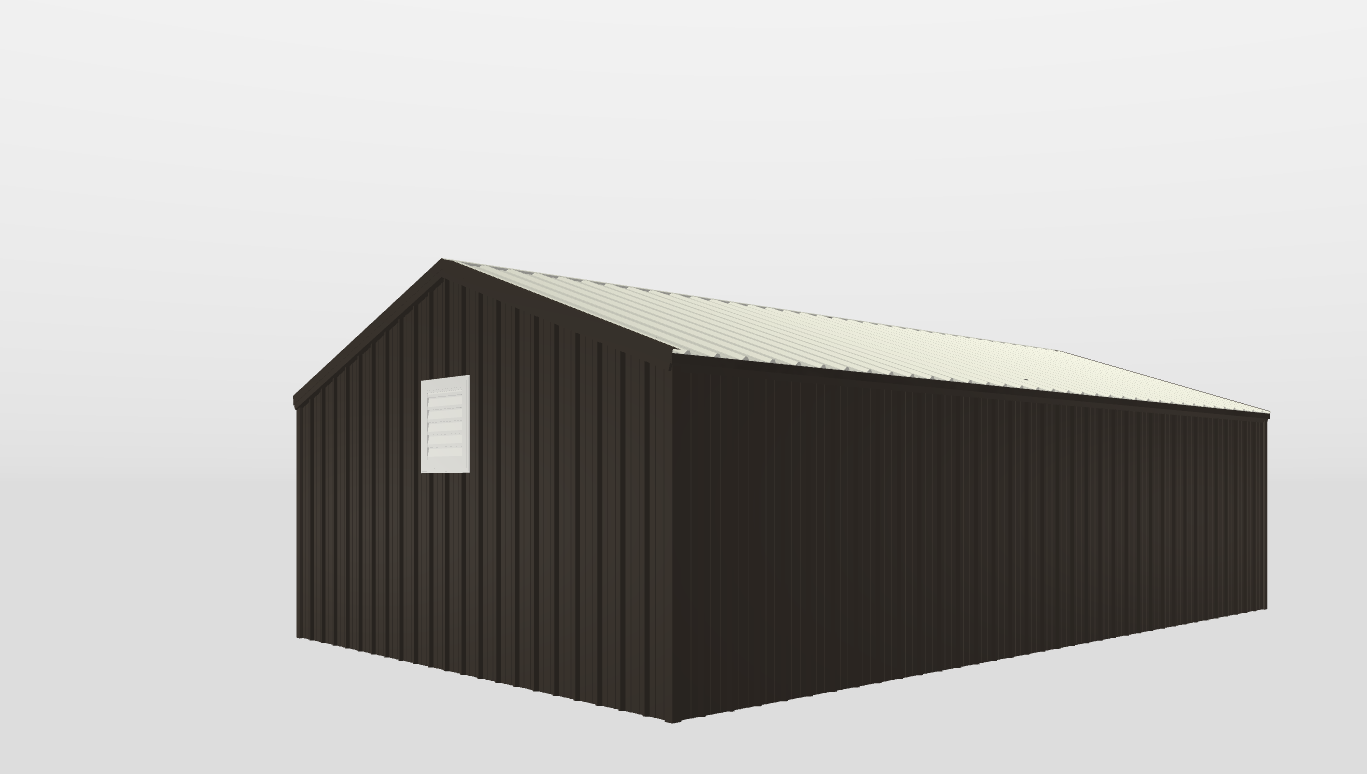 Perspective View Gable 22'X36'X8-tall