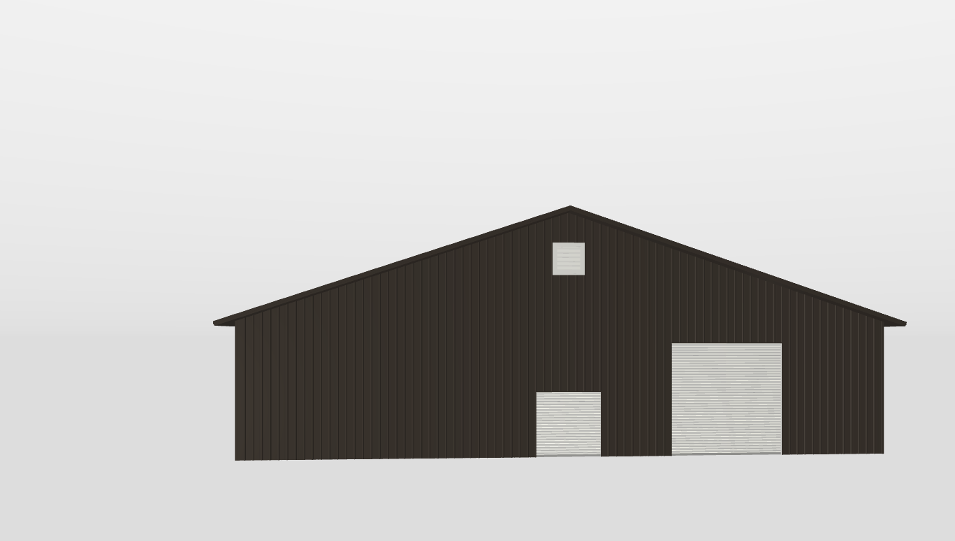 Front Gable 80'X100'X16-tall