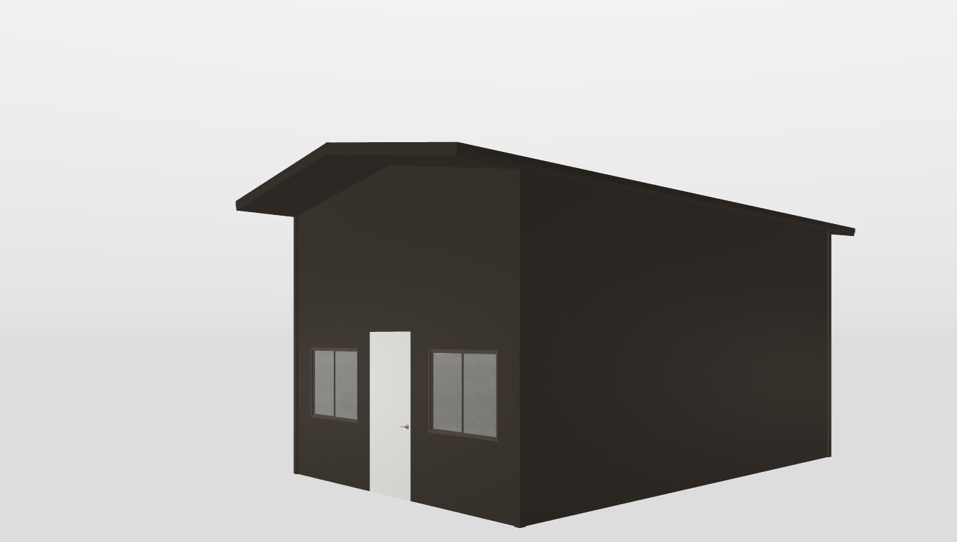 Perspective View Gable 16'X24'X12-tall
