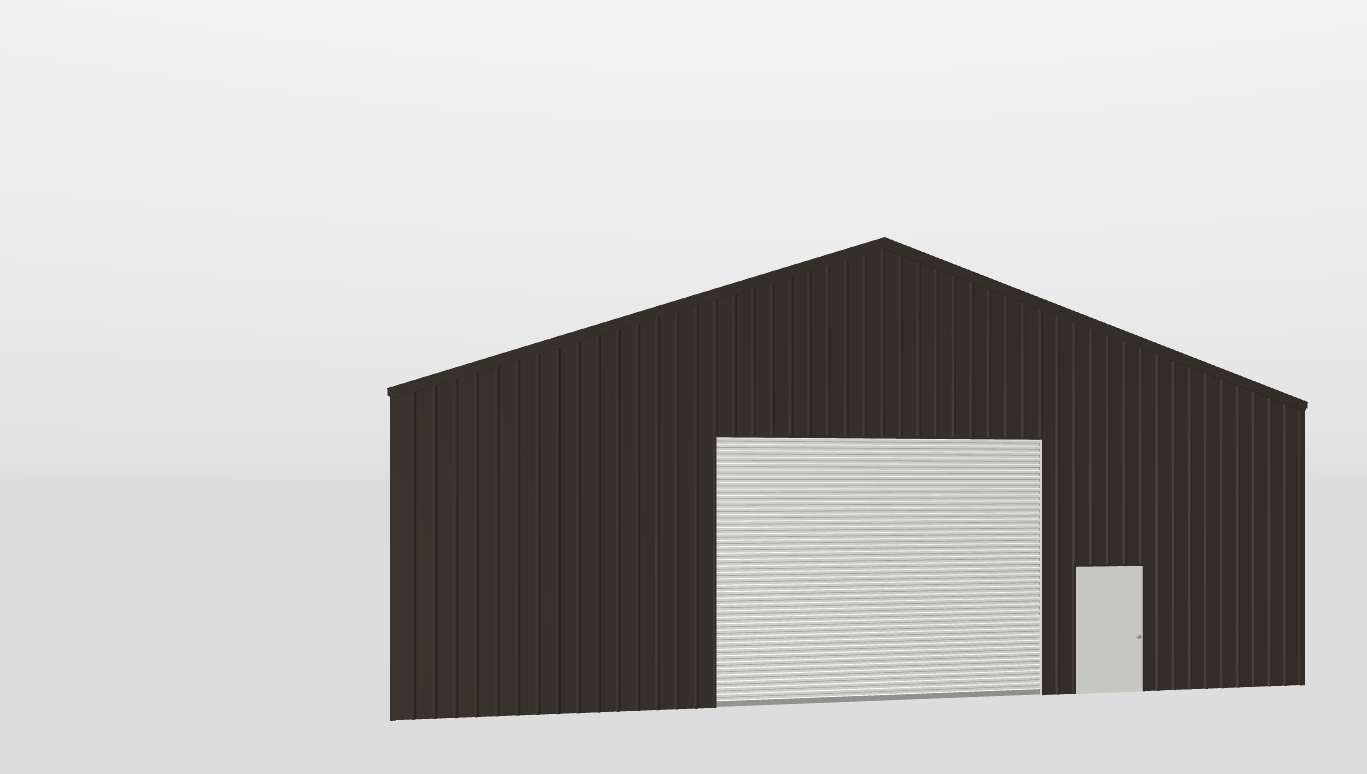 Front Gable 50'X60'X15-tall