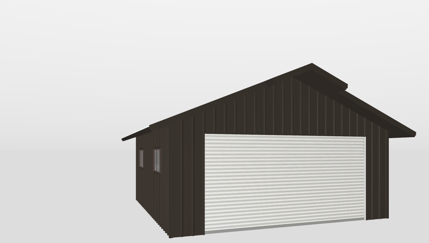 Front Gable 24'X26'X9-tall