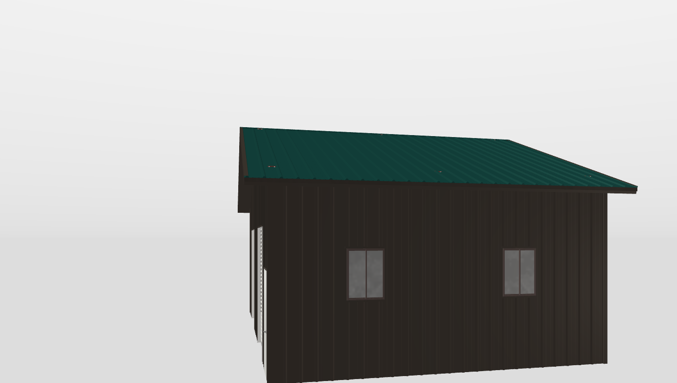 Front Gable 36'X24'X12-tall