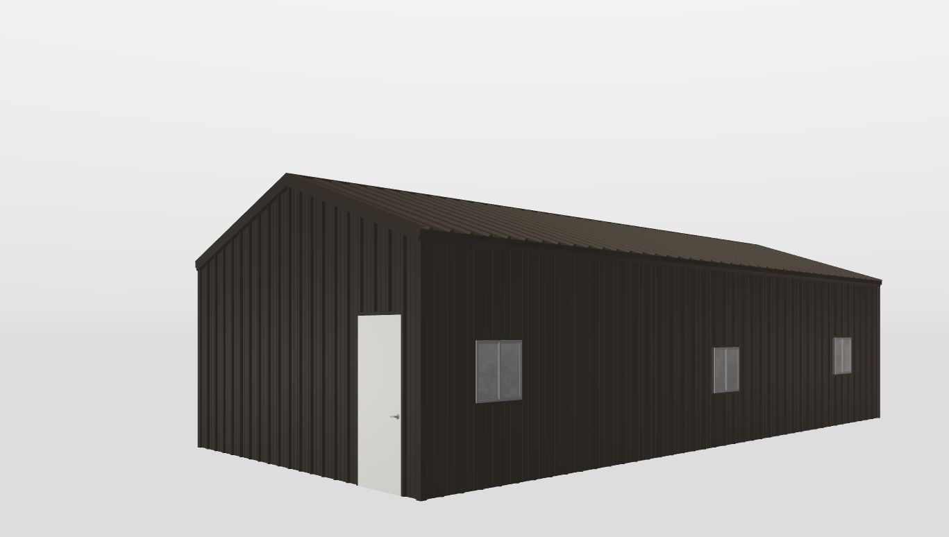 Perspective View Gable 20'X42'X9-tall