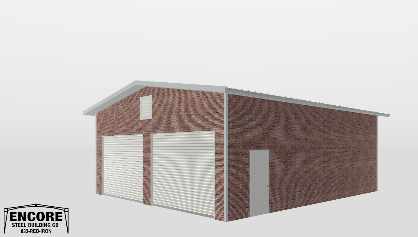 Perspective View Gable 30'X35'X12-tall