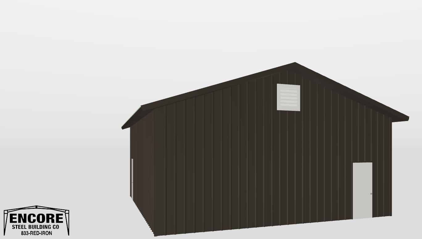 Front Gable 30'X32'X12-tall