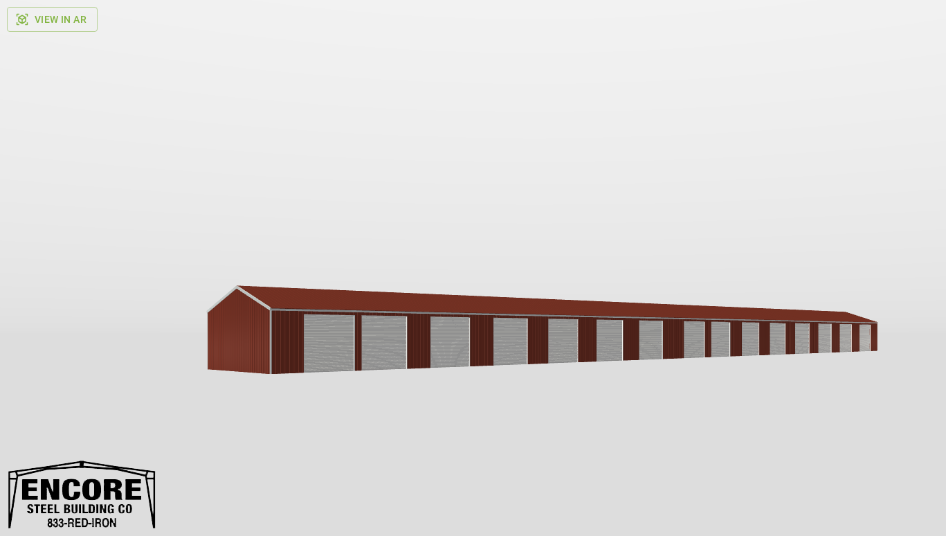 Perspective View Gable 30'X300'X12-tall