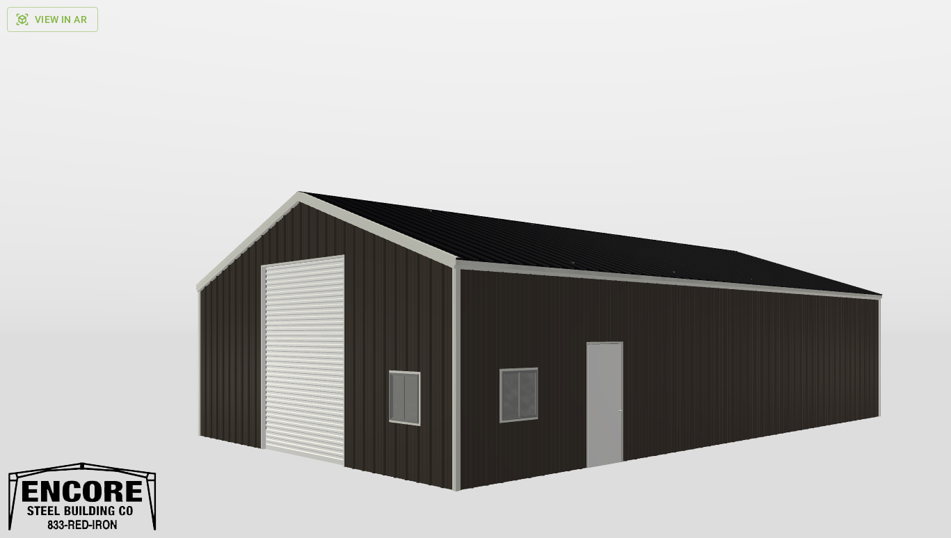 Perspective View Gable 30'X50'X10-tall