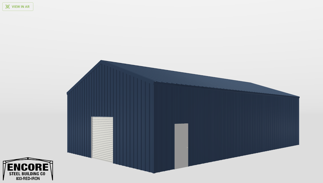 Perspective View Gable 30'X51'X12-tall