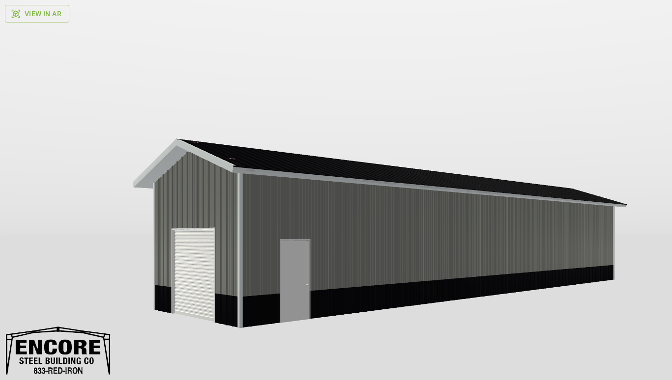 Perspective View Gable 16'X72'X12-tall
