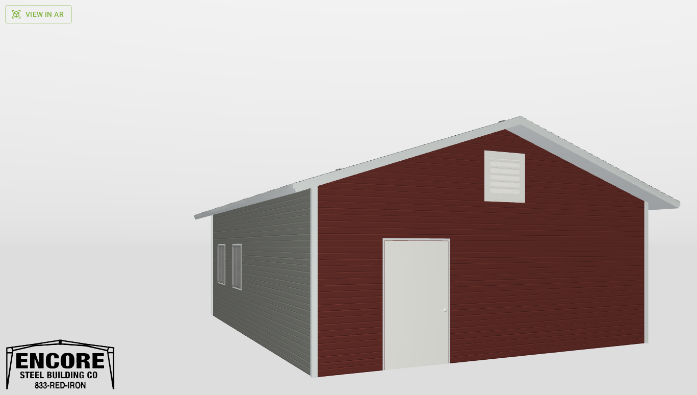 Front Gable 24'X30'X9-tall