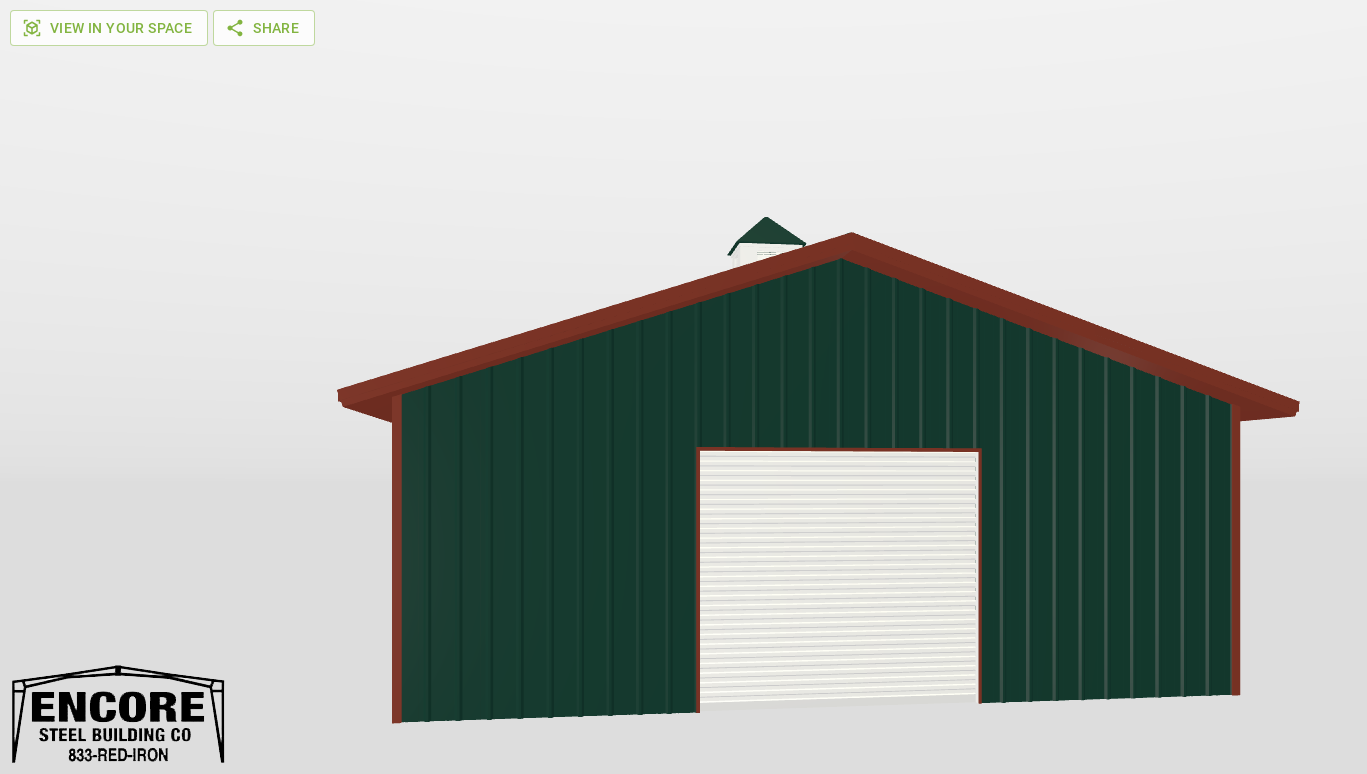 Front Gable 30'X32'X10-tall