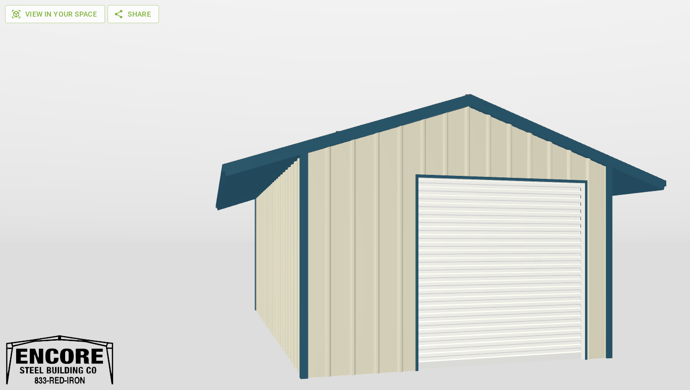 Front Gable 14'X24'X8-tall