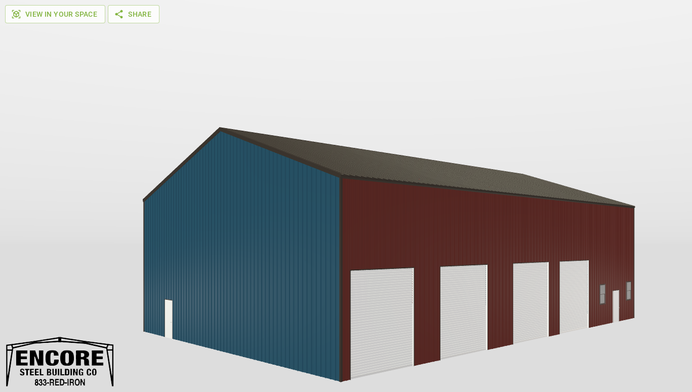Perspective View Gable 60'X90'X25-tall