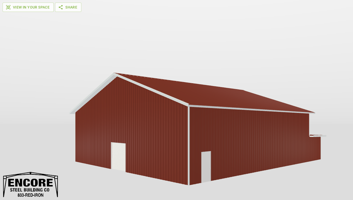 Perspective View Gable 60'X60'X17-tall