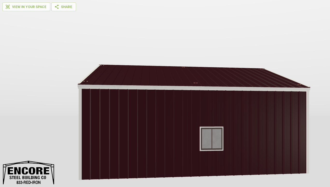 Front Gable 26'X26'X9-tall