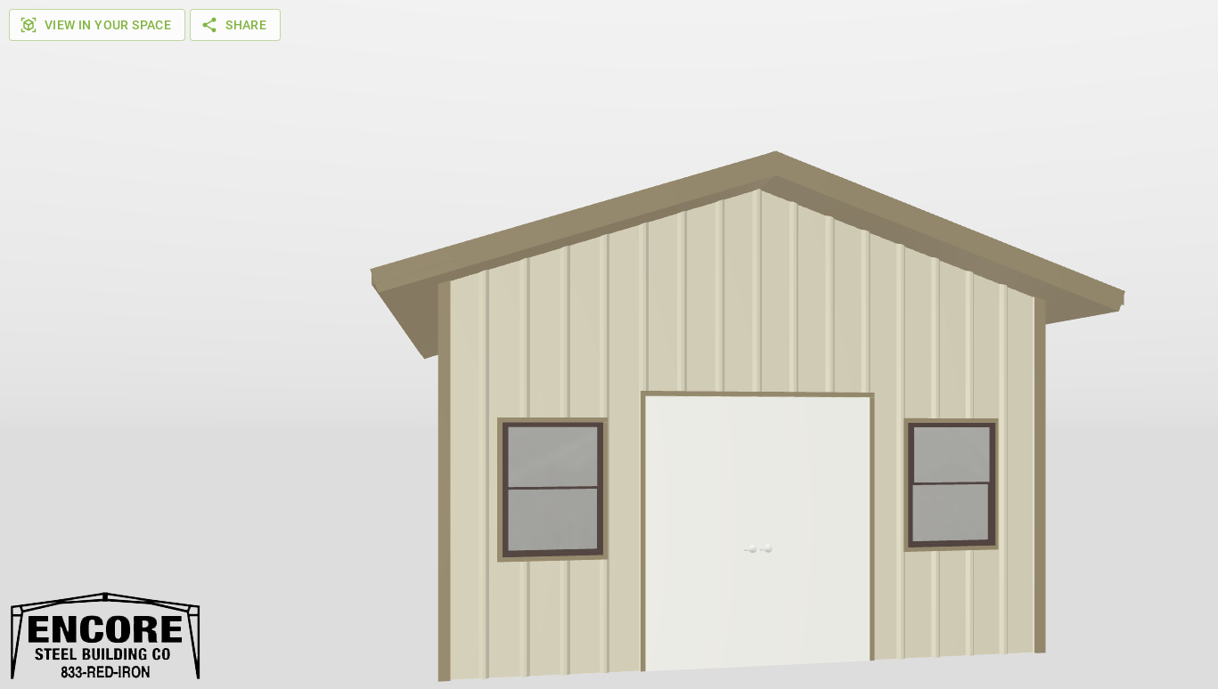 Front Gable 16'X20'X9-tall