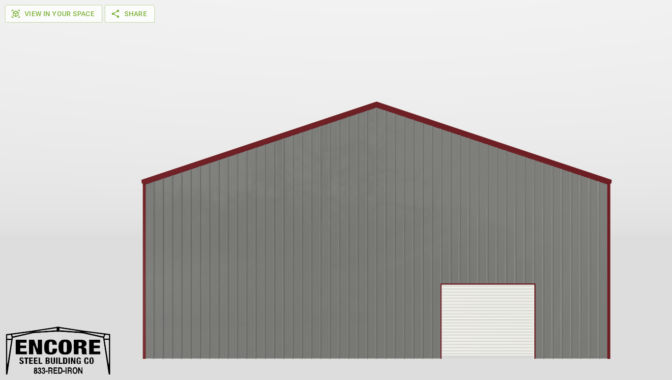 Front Gable 50'X100'X18-tall