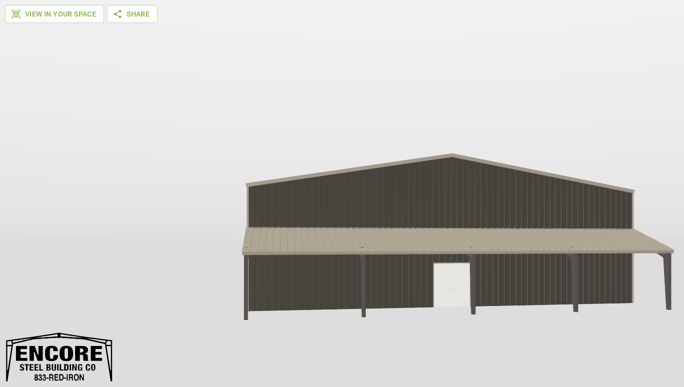 Front Gable 64'X124'X18-tall