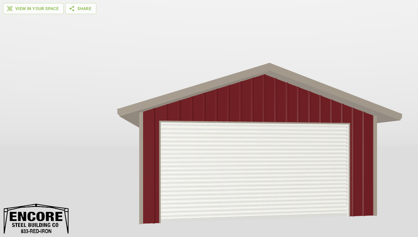 Front Gable 20'X30'X8-tall