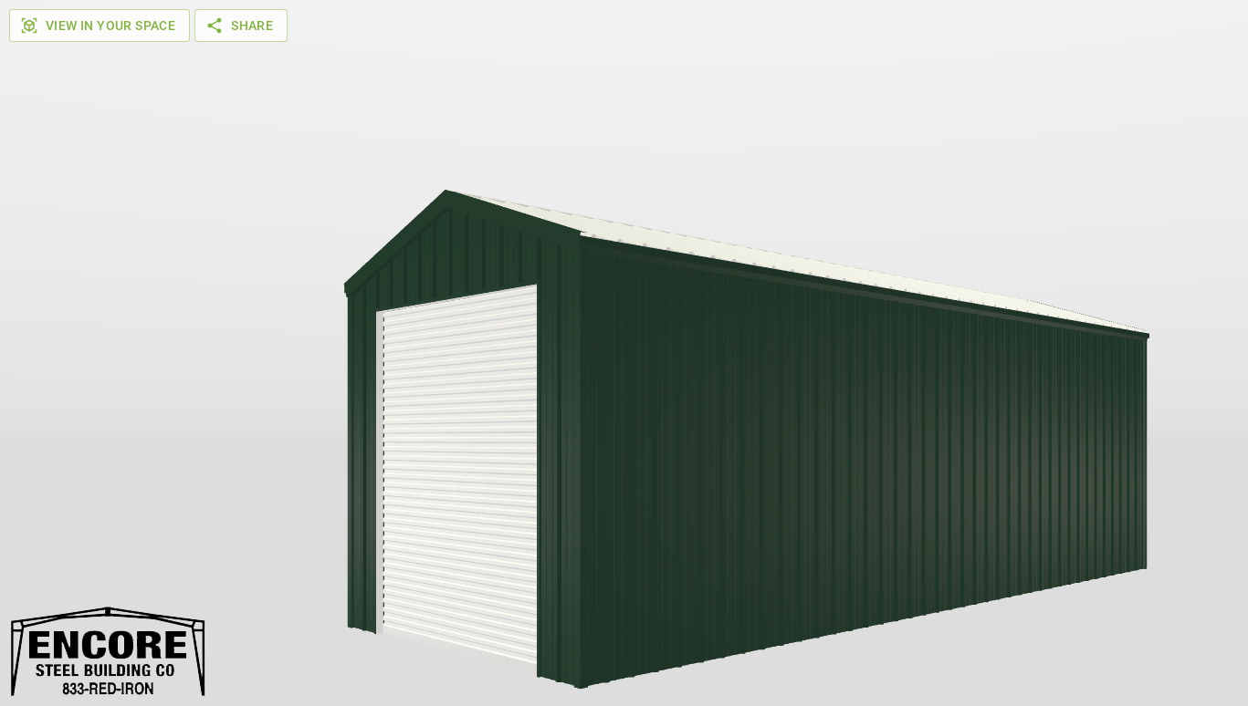 Perspective View Gable 14'X40'X12-tall