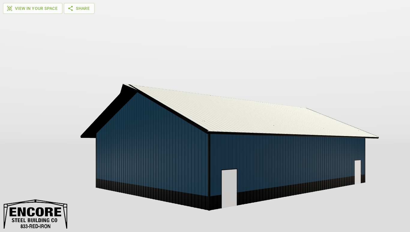 Perspective View Gable 46'X64'X14-tall
