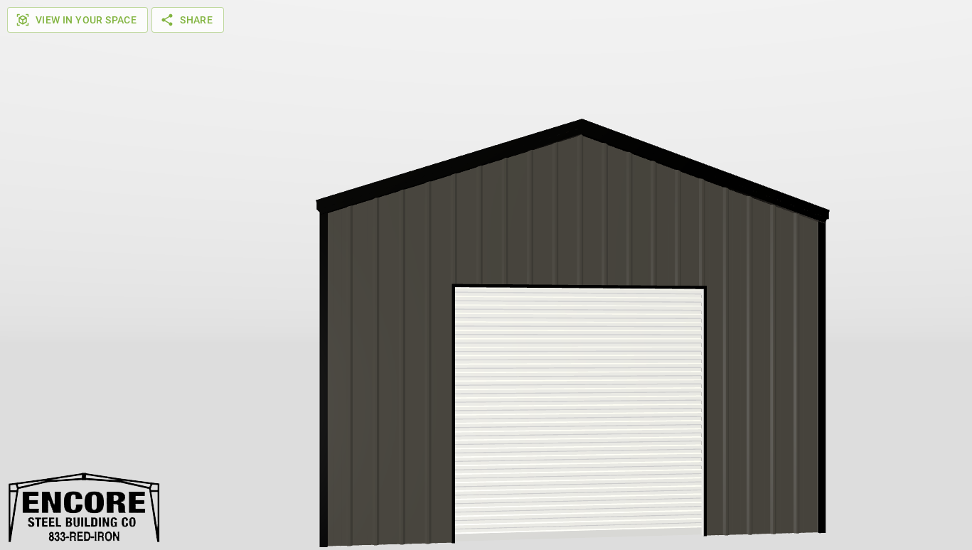 Front Gable 20'X25'X12-tall