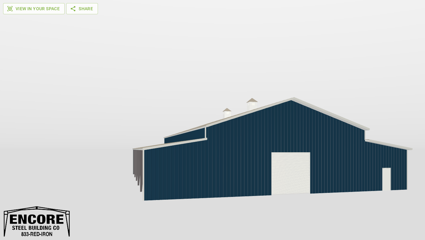 Front Gable 50'X100'X18-tall
