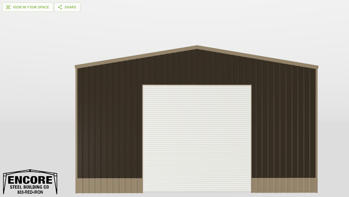 Front Gable 40'X50'X20-tall