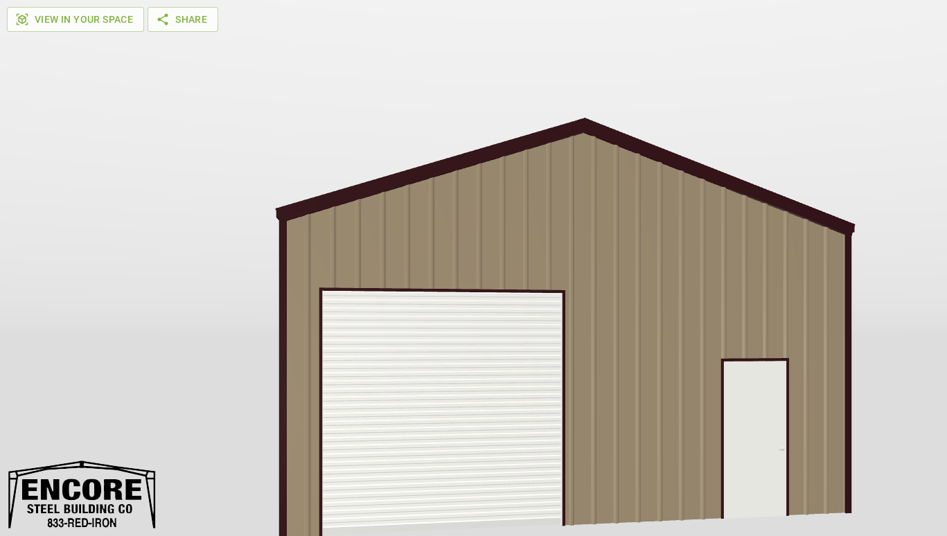 Front Gable 25'X25'X12-tall