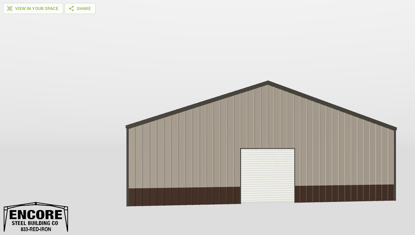 Front Gable 40'X80'X10-tall