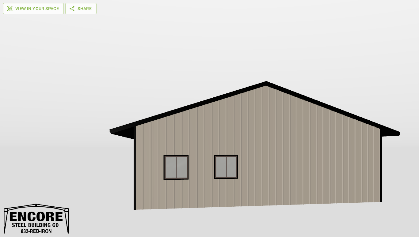Front Gable 35'X46'X10-tall